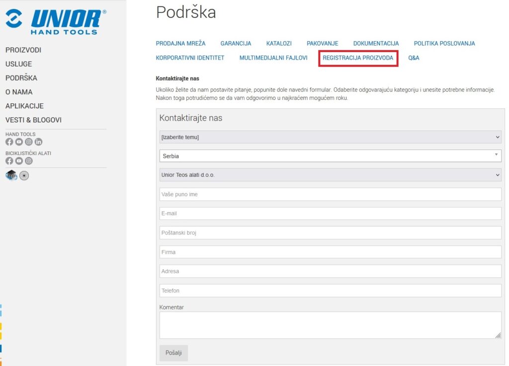 Produžena garancija na određene proizvode 2 284 registrac korak 2