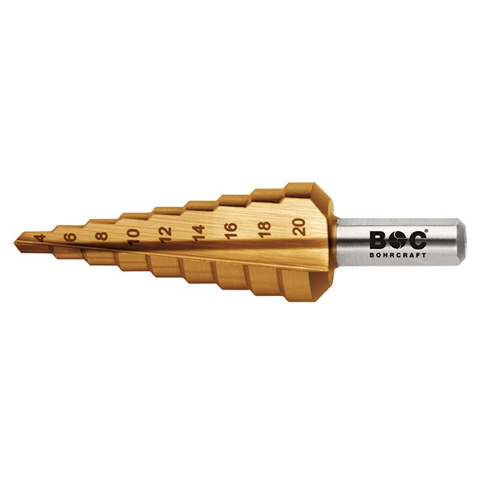 BOHRCRAFT Burgija stepenasta HSS-TIN 4-39 mm BOHRCRAFT Burgija stepenasta HSS-TIN 4-39 mm