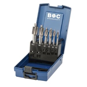 BOHRCRAFT Set upuštača DIN373 M3-M10, 6 kom